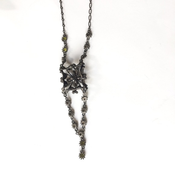 Necklace Crystal Green - Picture 3 of 4